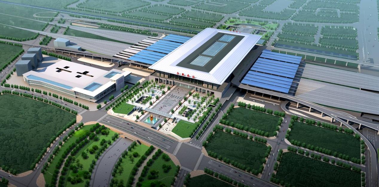 合肥南站南广场交通枢纽精装修工程项目全景图
